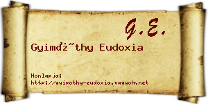 Gyimóthy Eudoxia névjegykártya